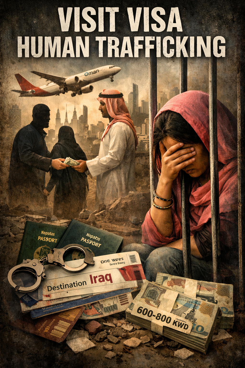 भिजिट भिसाको आवरणमा फैलँदो मानव तस्करी: ओमन ट्रान्जिट हुँदै खाडी र चीनसम्म संगठित सञ्जाल