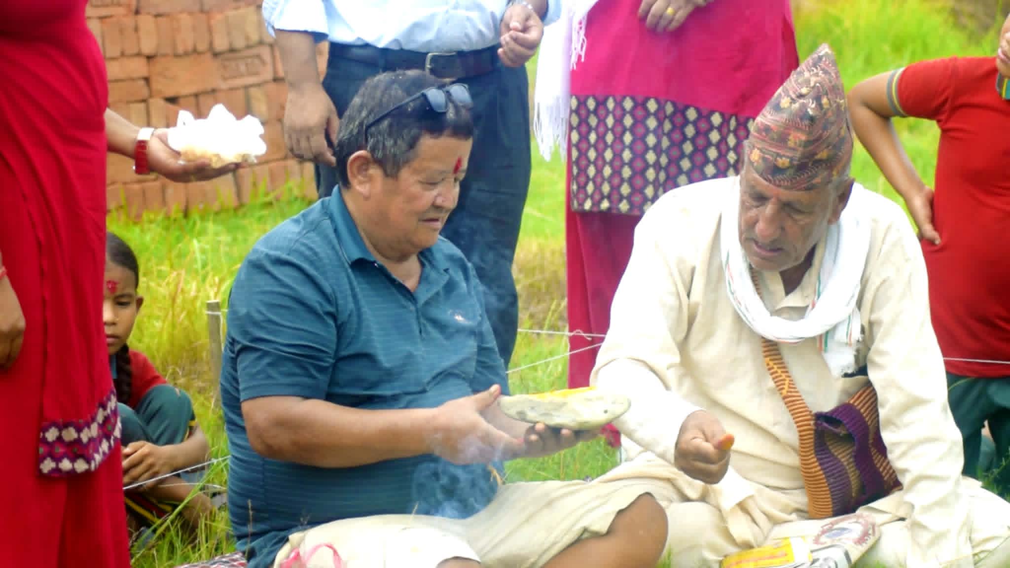रमुवादहमा माता सरस्वतीको मन्दिर निर्माण सुरु, आर्थिक सहयोगका लागि अपिल